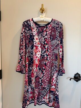 Floral Navy, Pink and Peach Michael Kors Swing Dress